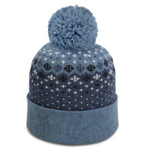 Imperial 6017 The Banff Jacquard Knit Beanie, Size OSFA - Slate Blue Unisex
